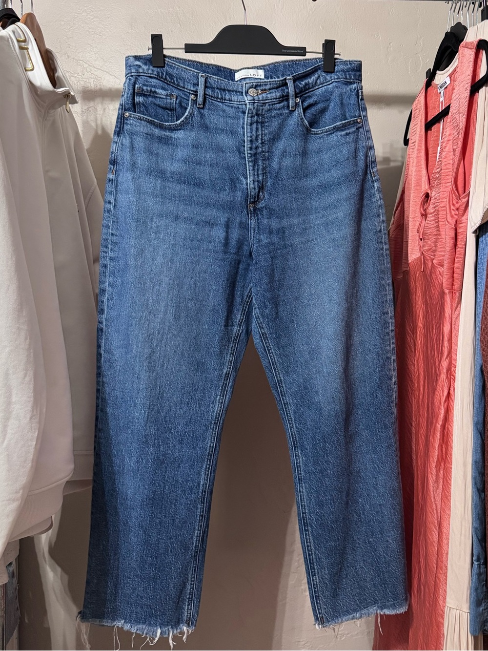 LOFT Medium Blue Denim Jeans with Classic Waistband 31/12 (28inch inseam)